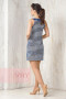Платье женское 3301 Фемина (Полоска варенка темно-синий/варенка темно-синий)