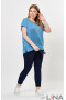 Блуза "Лина" 4194 (Голубой)