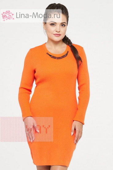 Платье женское 2238 Фемина (Морковный)