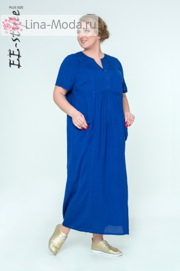 Платье "Её-стиль" 2033 ЕЁ-стиль (Синий)